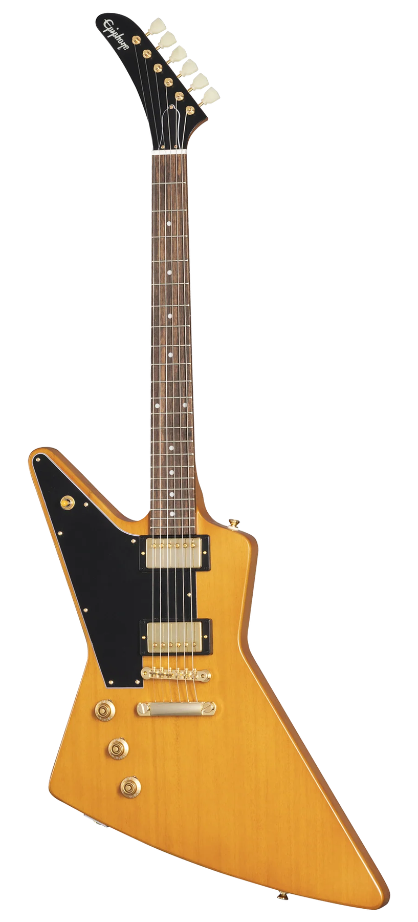 Epiphone Epiphone IGC 1958 Korina Explorer left-handed electric guitar in Aged Natural