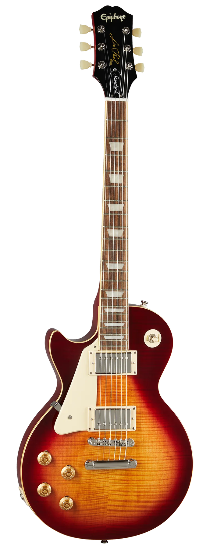 Epiphone Epiphone Les Paul Standard 50s left-handed electric guitar in Heritage Cherry Sunburst, front view