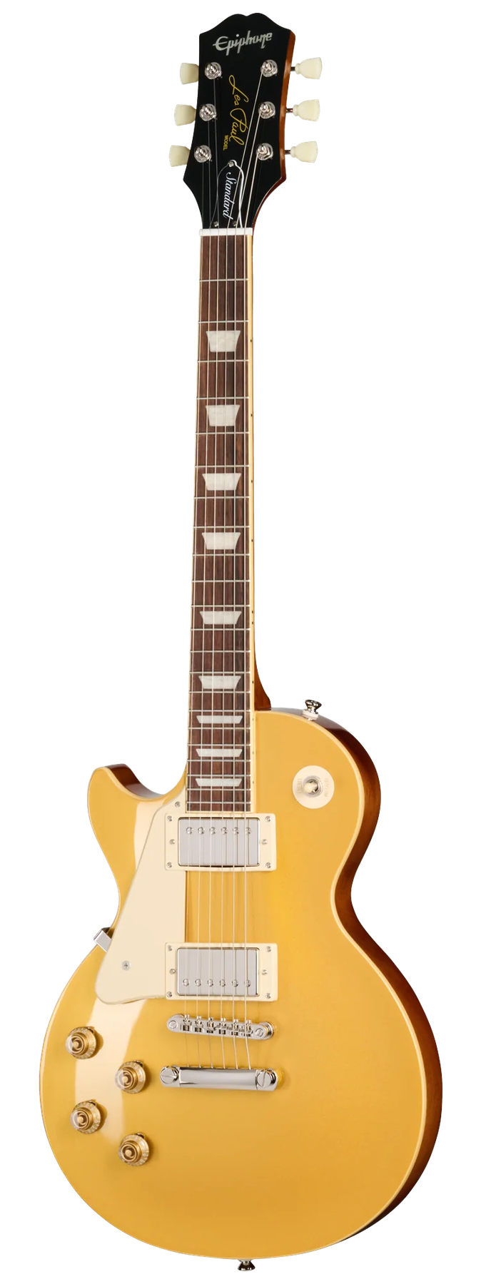 Epiphone Epiphone Les Paul Standard 50s left-handed electric guitar in Metallic Gold, front view