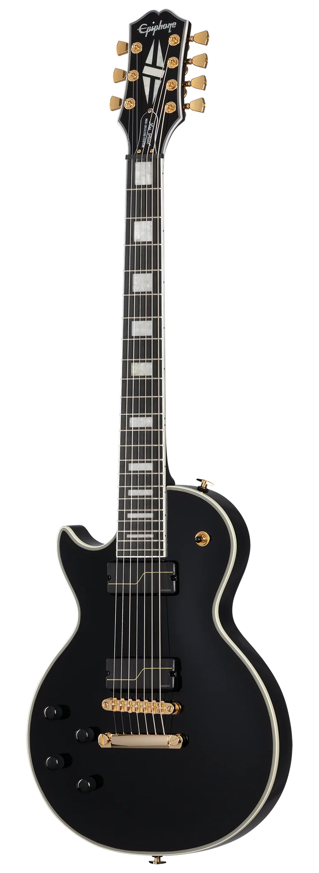 Epiphone Epiphone Matt Heafy Les Paul Custom Origins 7-String left-handed electric guitar in Ebony