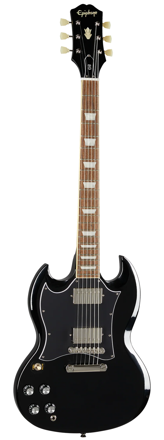Epiphone Epiphone SG Standard left-handed electric guitar in Ebony, front view