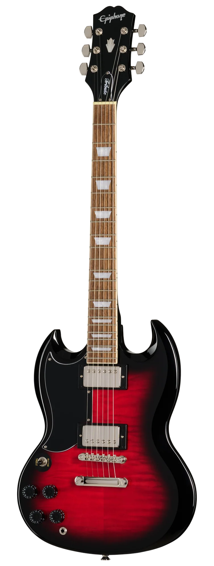 Epiphone Epiphone SG Tribute Plus left-handed electric guitar in Cherry Burst