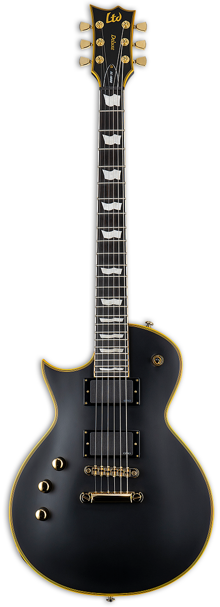 ESP/LTD EC-1000 left-handed electric guitar in Vintage Black