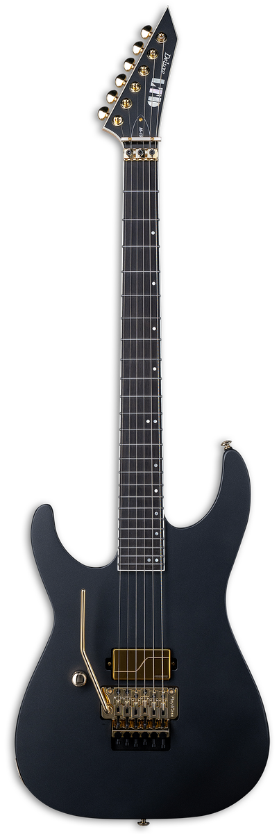 ESP/LTD M-1001 left-handed electric guitar in Charcoal Metallic Satin