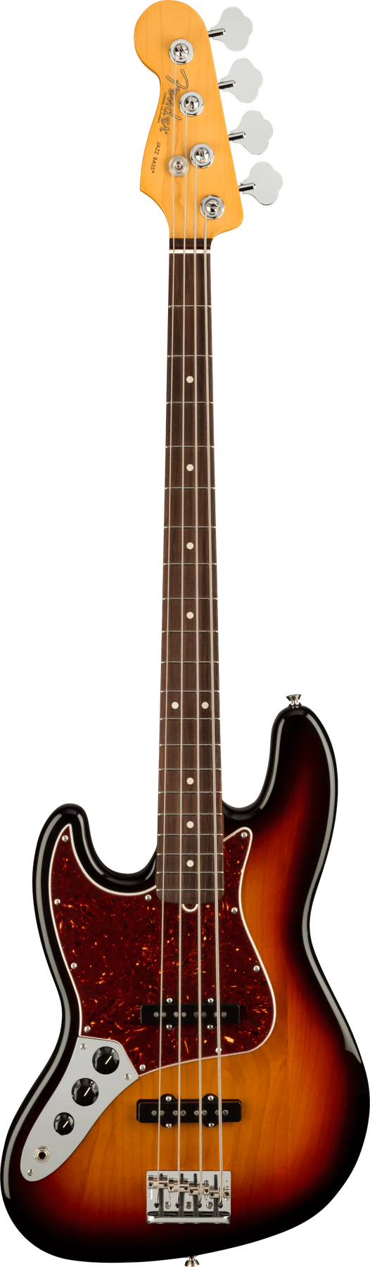 Fender American Professional II Jazz Bass Left-Hand left-handed electric bass in 3-Color Sunburst