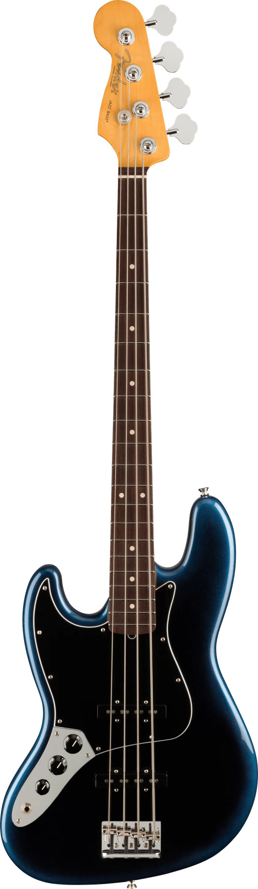 Fender American Professional II Jazz Bass Left-Hand left-handed electric bass in Dark Night