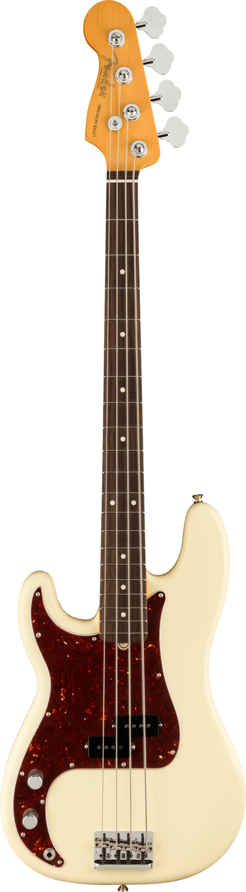 Fender American Professional II Precision Bass Left-Hand left-handed electric bass in Olympic White