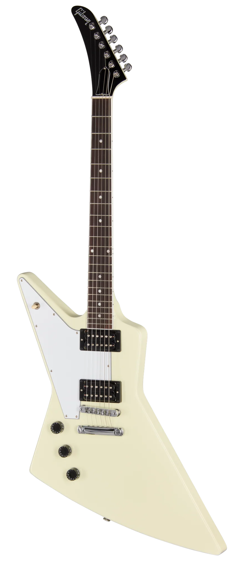 Gibson Explorer 70s left-handed electric guitar in Classic White