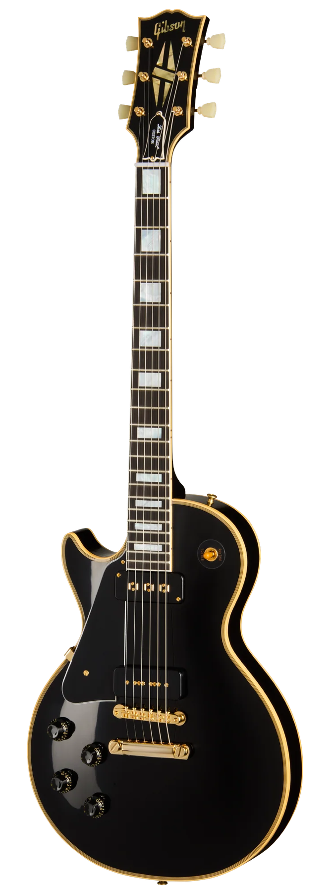 Gibson Gibson Custom 1954 Les Paul Custom Reissue left-handed electric guitar in VOS, Ebony