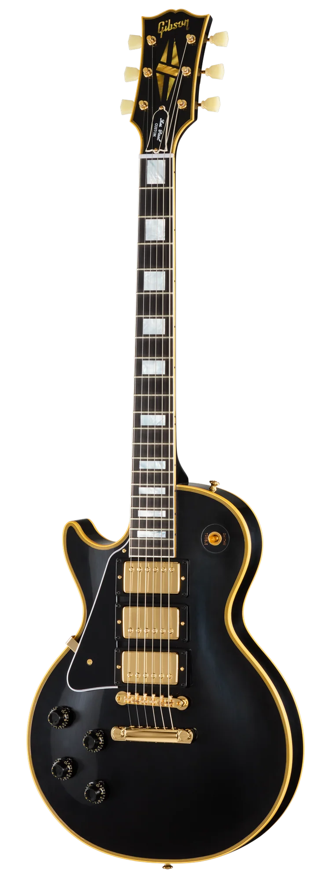 Gibson Gibson Custom 1957 Les Paul Custom Reissue 3-Pickup left-handed electric guitar in Ebony