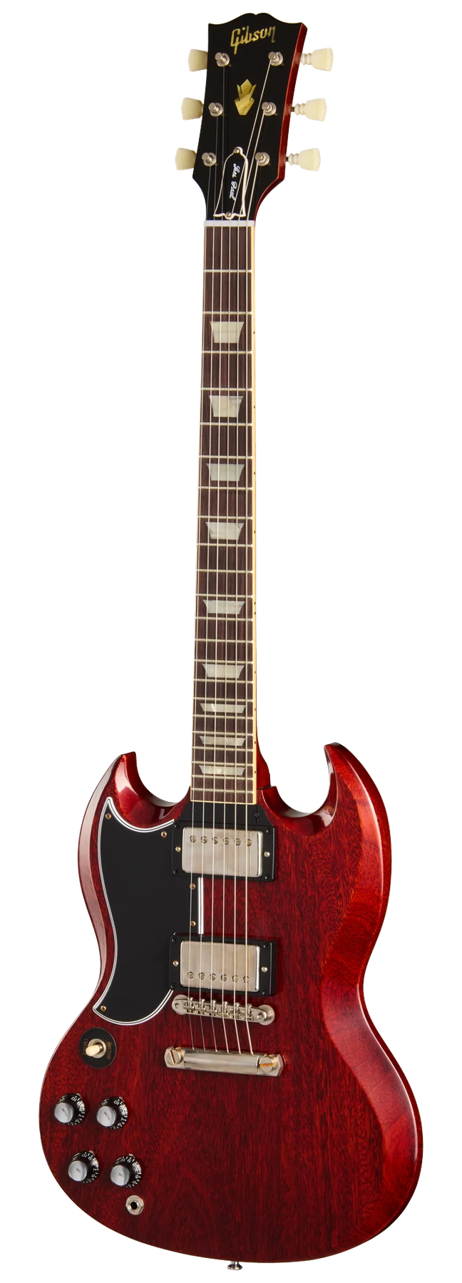 Gibson Gibson Custom 1961 Les Paul SG Standard Stop Bar left-handed electric guitar in Cherry Red