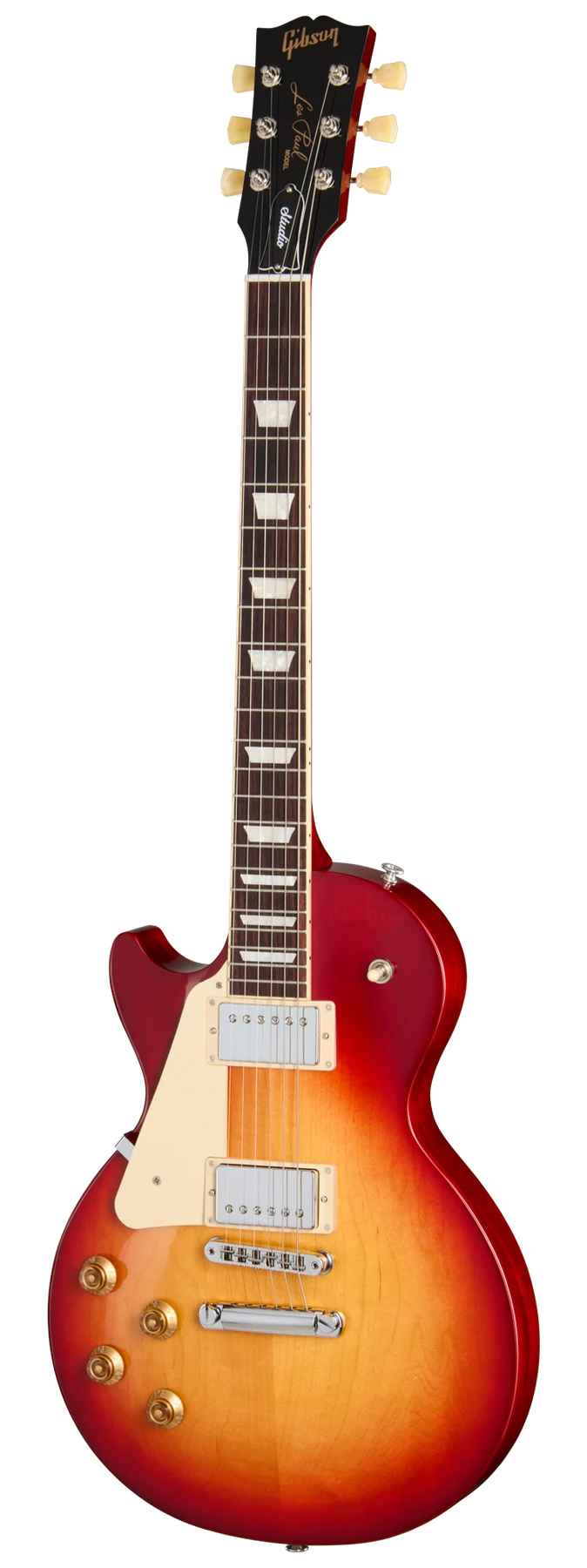 Gibson Les Paul Studio left-handed electric guitar in Cherry Sunburst, front view