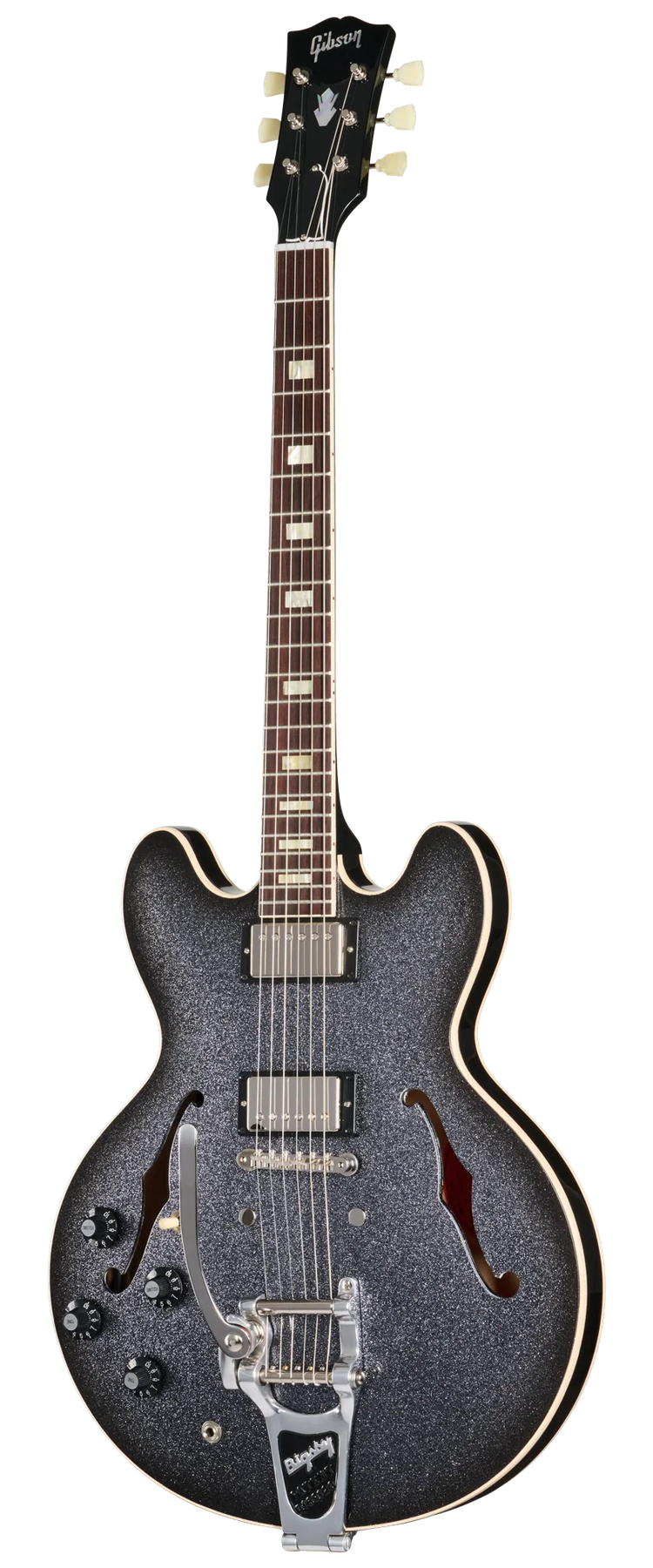 Gibson Mod™ Collection 1964 ES-335 Reissue left-handed electric guitar in Graphite Galaxy