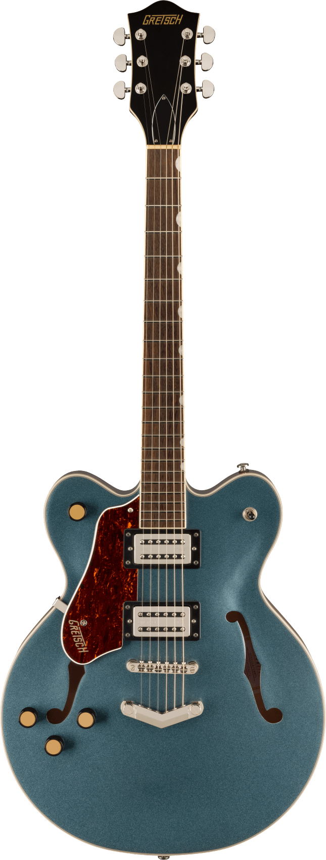 Gretsch G2622LH Streamliner Center Block Double-Cut with V-Stoptail left-handed electric guitar in Gunmetal