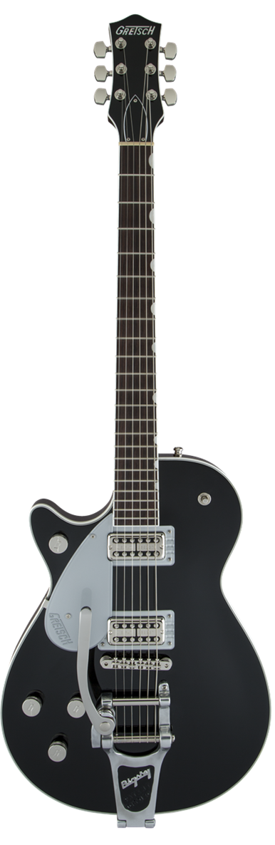 Gretsch G6128TLH Players Edition Jet FT with Bigsby left-handed electric guitar in Black