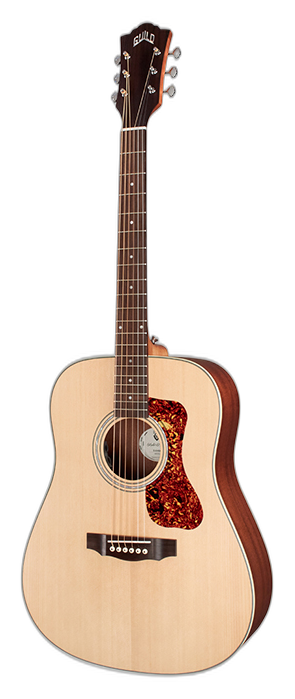 Guild D-240E LH left-handed acoustic guitar in Natural