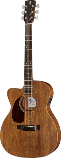 Harley Benton Custom Line CLA-15MCE LH left-handed acoustic guitar in Natural matte