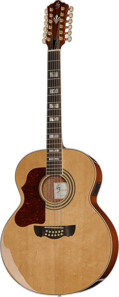Harley Benton Custom Line CLJ-412E LH NT left-handed acoustic guitar in Natural