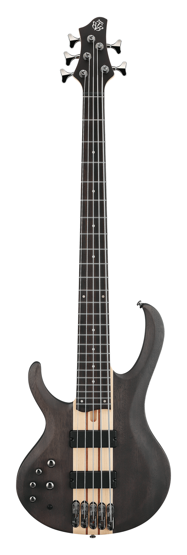 Ibanez BTB605L left-handed electric bass in Transparent Gray Flat