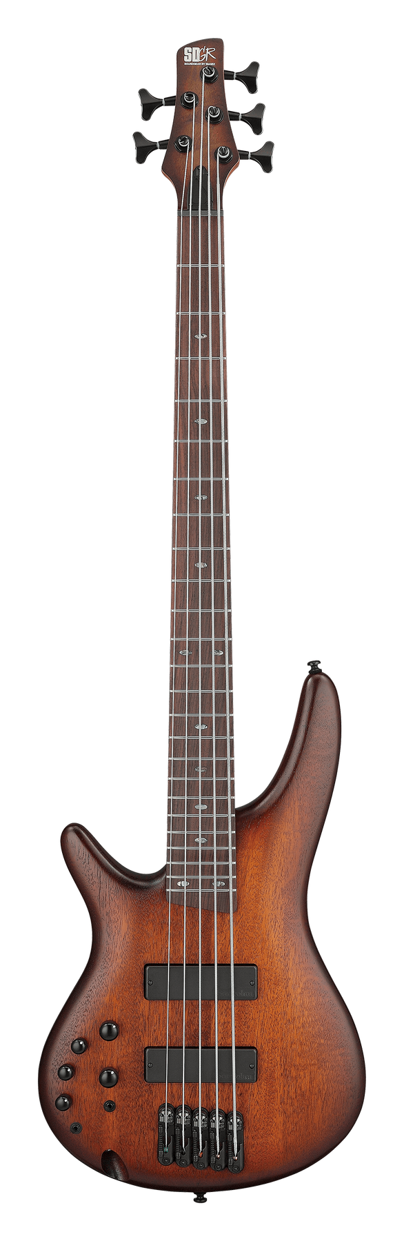 Ibanez SR505AL left-handed electric bass in Mahogany Brown Burst Low Gloss