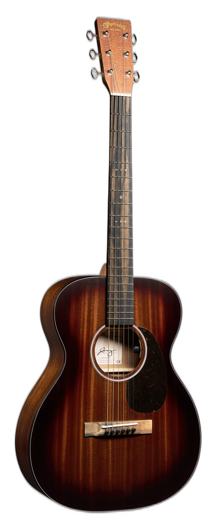 Martin 000 Jr-E Jeff Tweedy left-handed acoustic guitar in Tweedy Burst