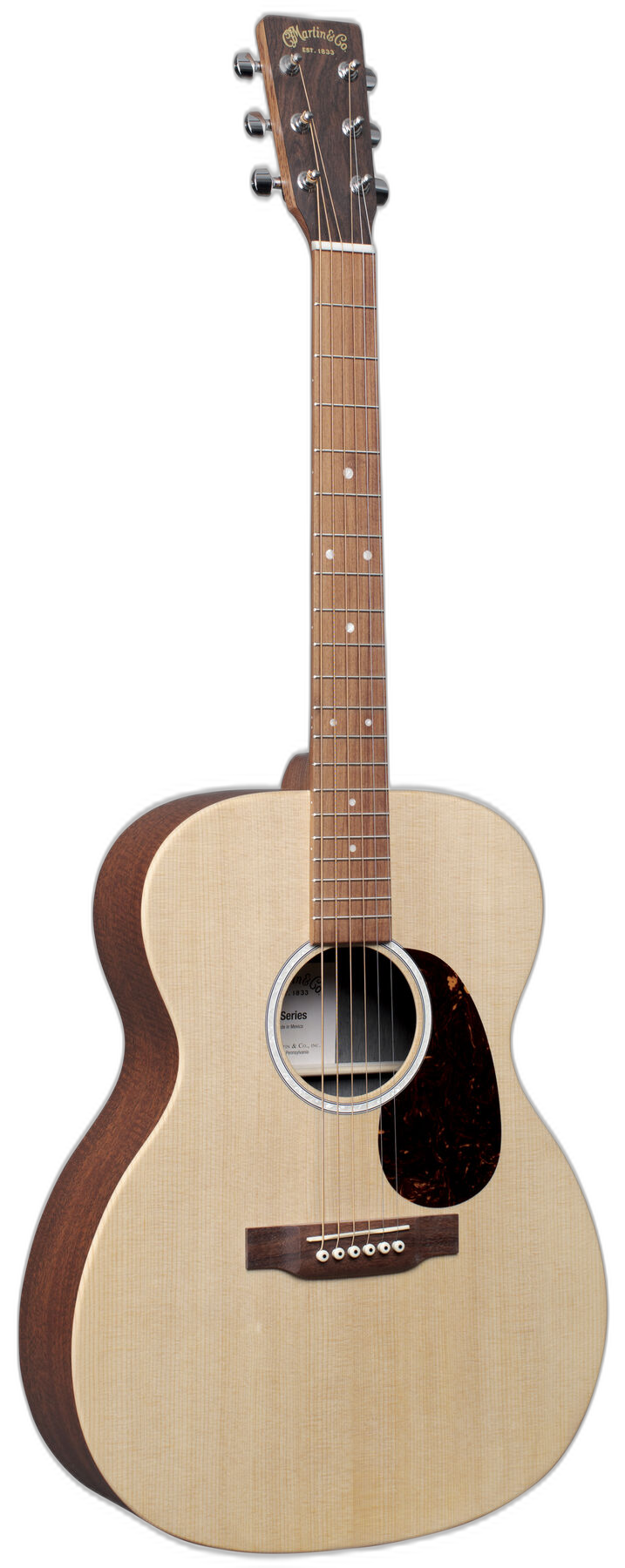 Martin 000-X2E left-handed acoustic guitar in Natural
