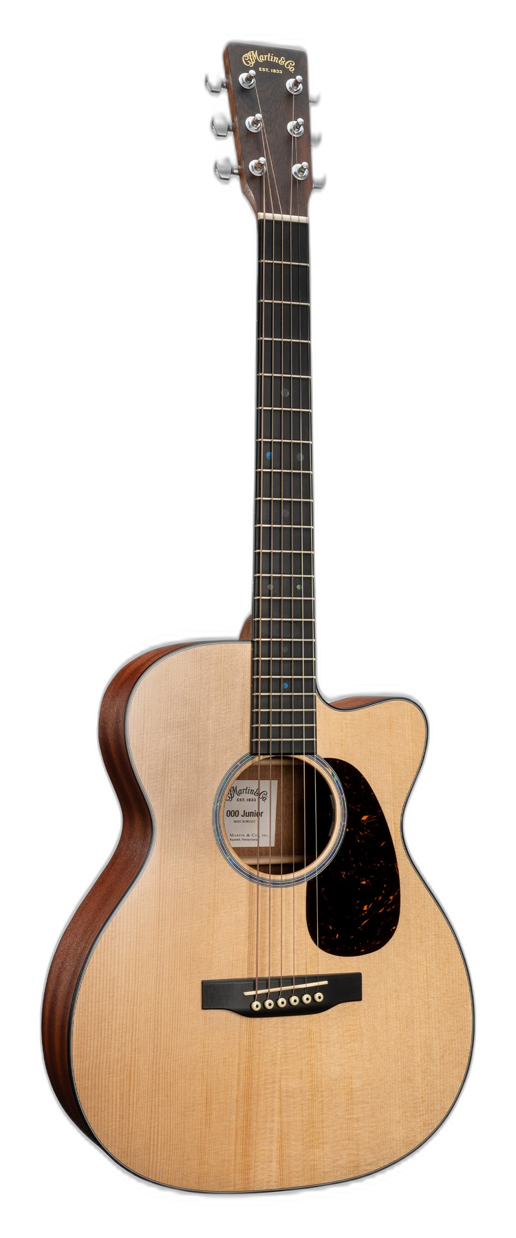 Martin 000C Jr-E left-handed acoustic guitar in Natural