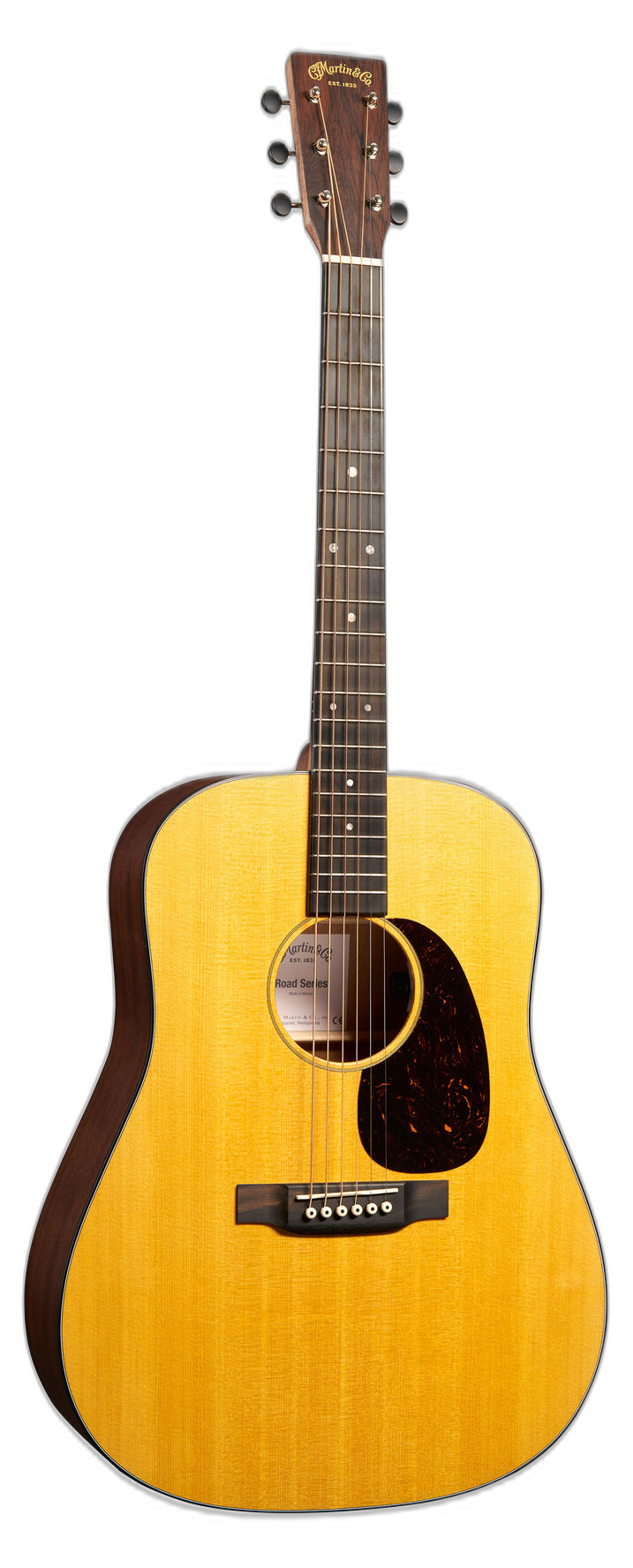 Martin D-10E Retro left-handed acoustic guitar in Natural