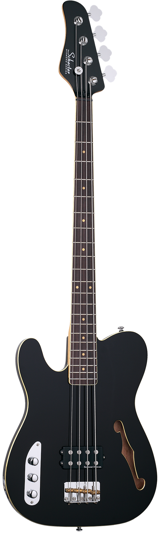 Schecter Baron-H Vintage left-handed electric guitar in Gloss Black (BLK)