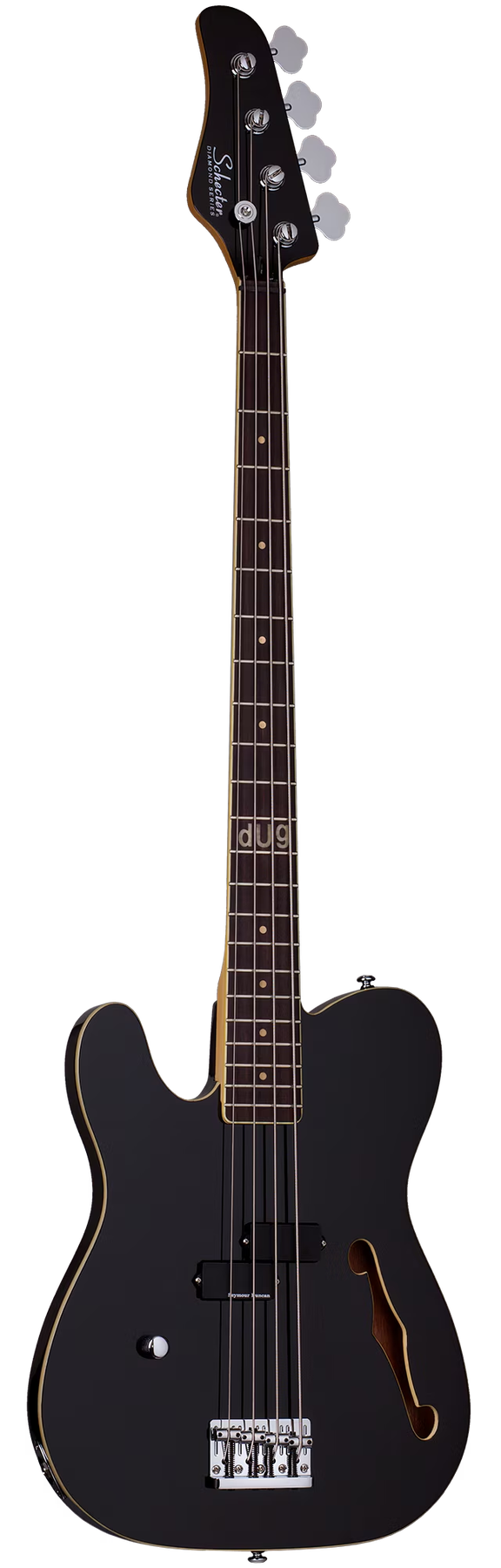 Schecter dUg Pinnick Baron-H Bass LH left-handed electric bass in Gloss Black
