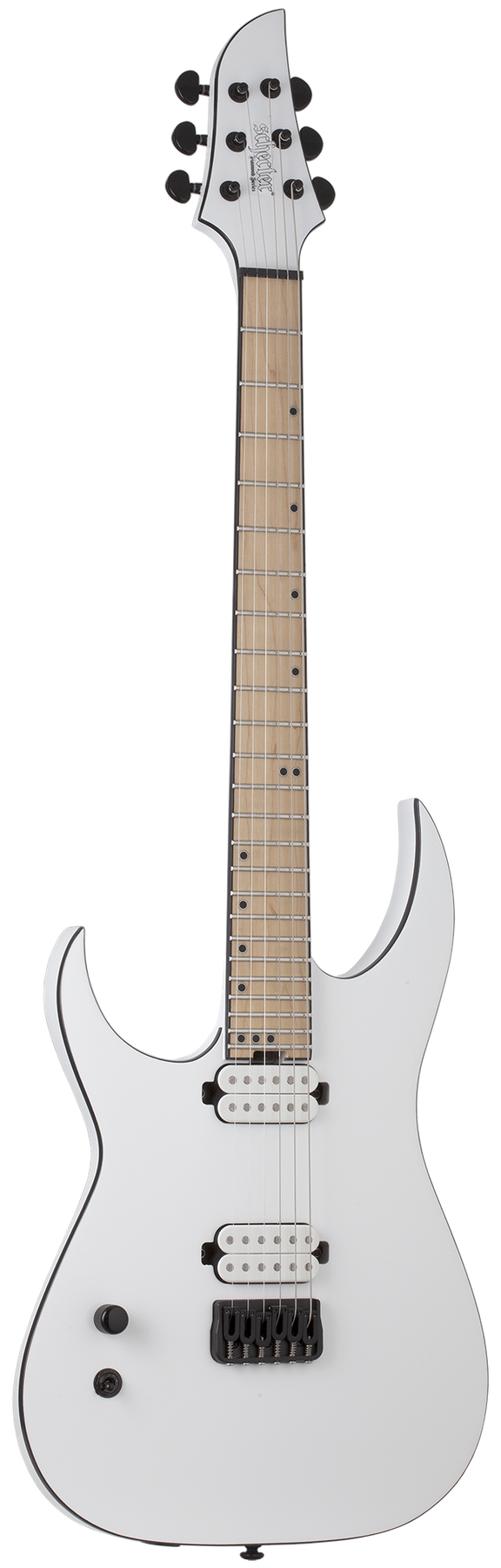 Schecter Keith Merrow KM-6 MK-III Hybrid left-handed electric guitar in Snowblind