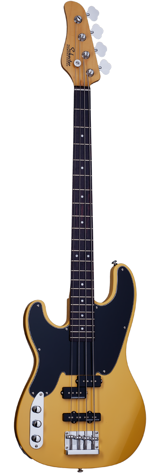 Schecter Model-T left-handed electric guitar in Butterscotch (BTS)