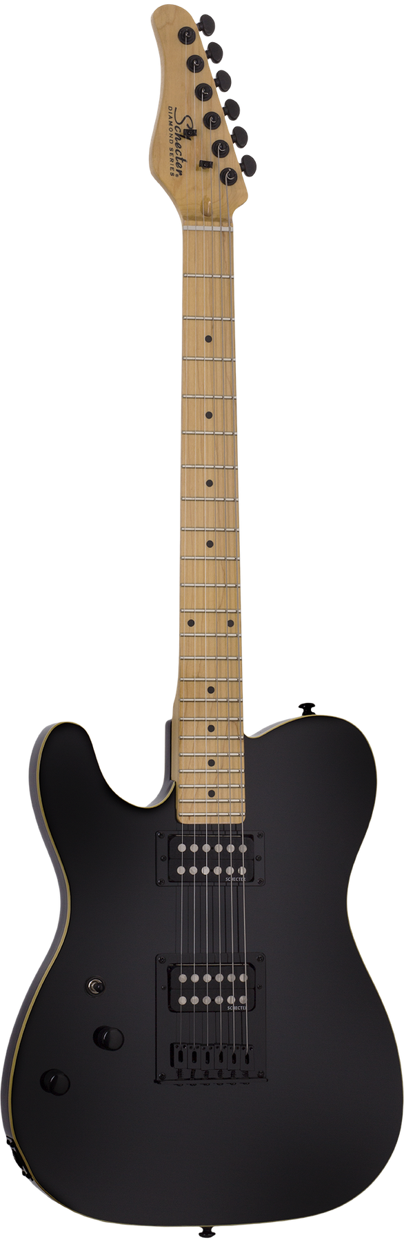 Schecter PT left-handed electric guitar in Gloss Black
