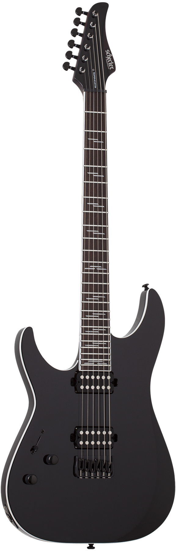 Schecter Reaper-6 Custom left-handed electric guitar in Gloss Black