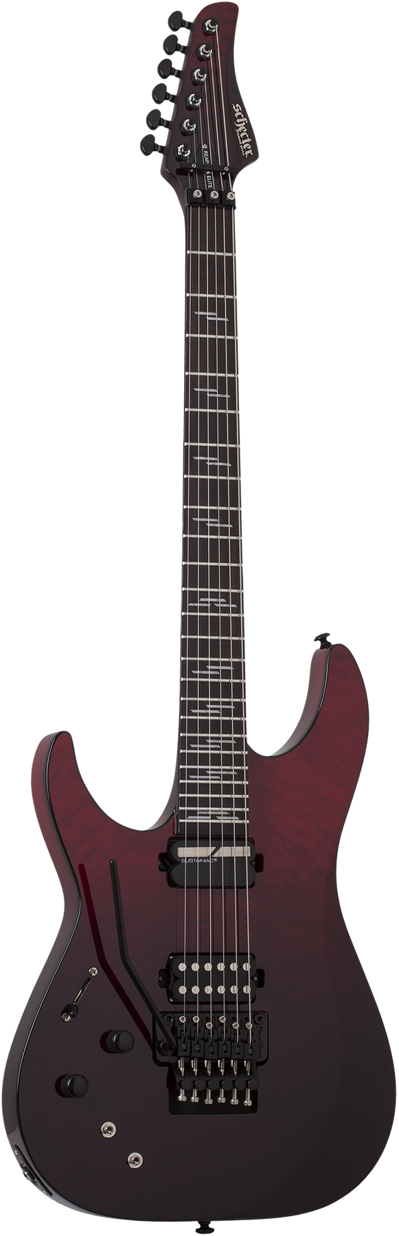 Schecter Reaper-6 FR S Elite left-handed electric guitar in Blood Burst