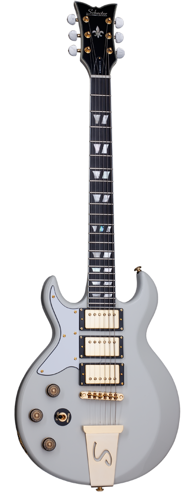 Schecter S-1 Custom-III left-handed electric guitar in Ivory (IVY)