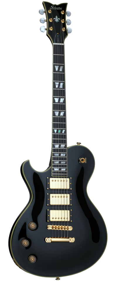 Schecter Solo-6 Custom-III left-handed electric guitar in Gloss Black (BLK)