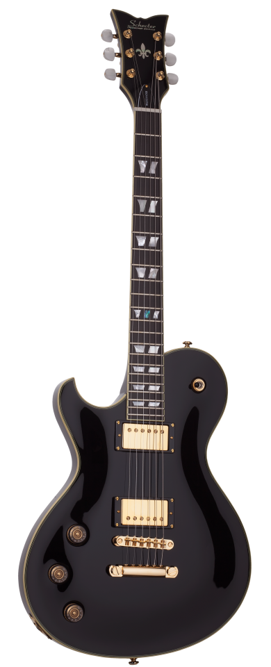 Schecter Solo-6 Custom left-handed electric guitar in Gloss Black (BLK)