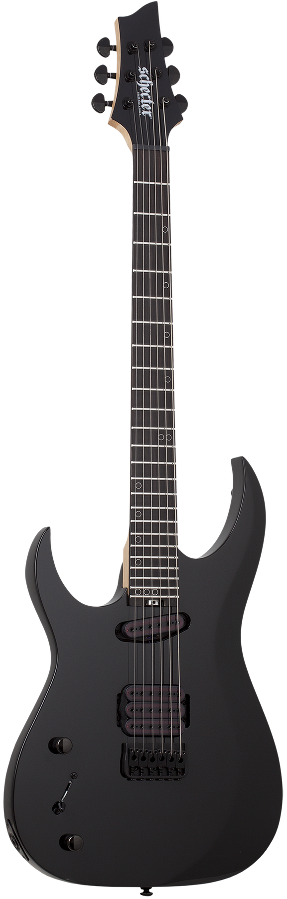 Schecter Sunset-6 Triad left-handed electric guitar in Gloss Black