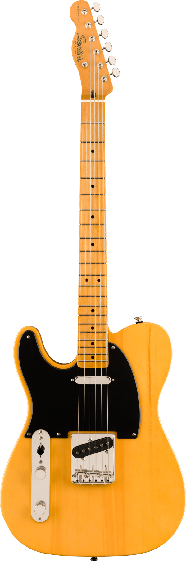 Squier Classic Vibe '50s Telecaster® left-handed electric guitar in Butterscotch Blonde, front view