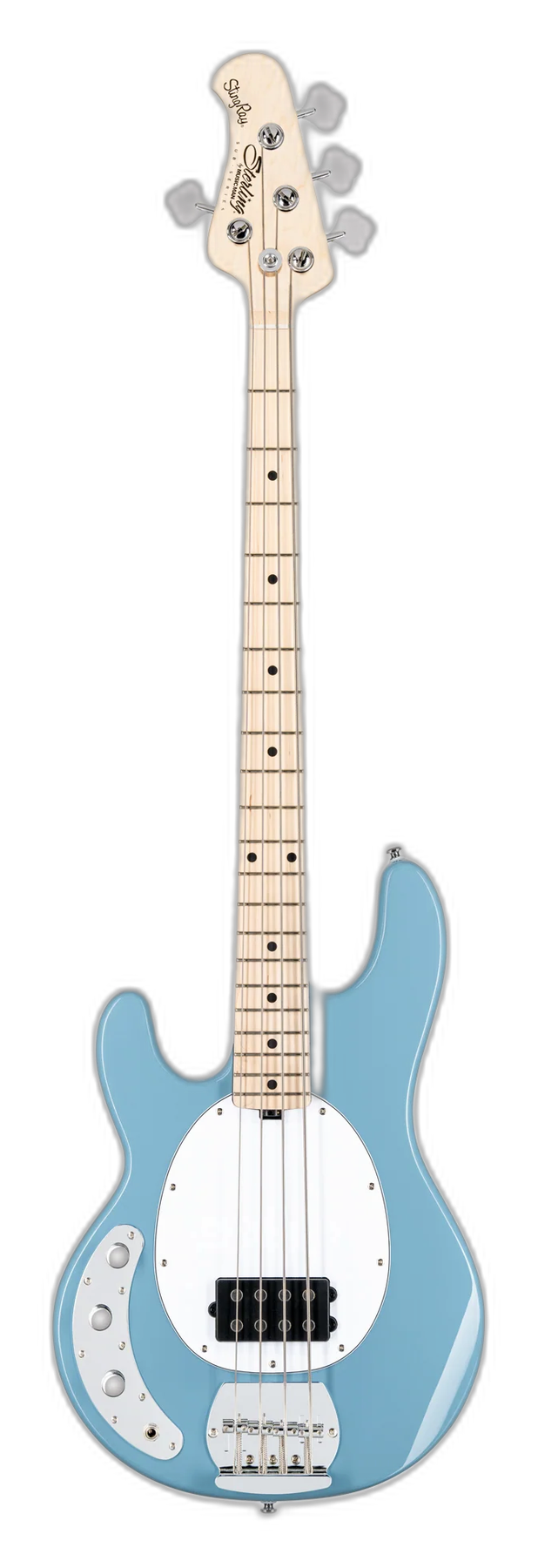 Sterling by Music Man StingRay RAY4 Left Handed left-handed electric bass in Chopper Blue