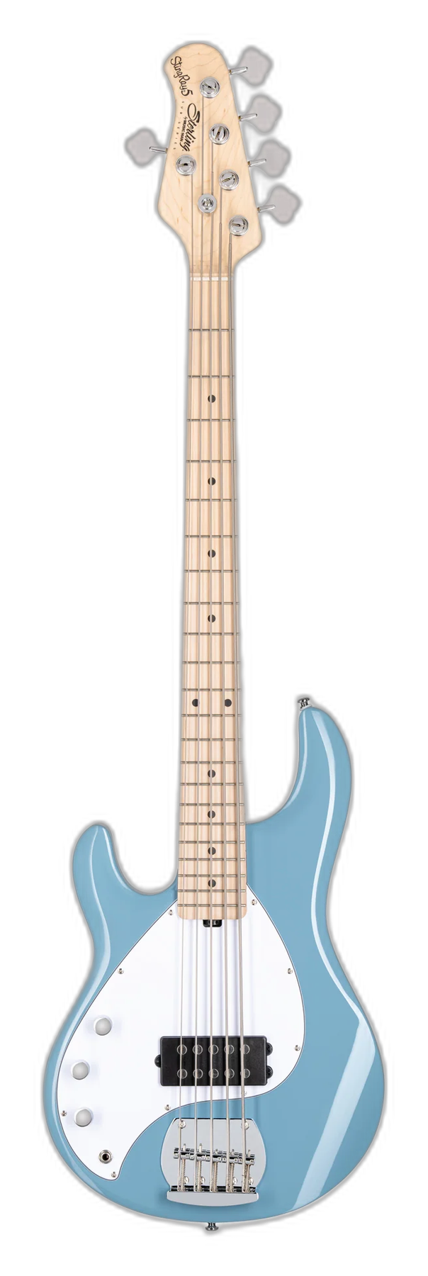 Sterling by Music Man StingRay RAY5 Left Handed left-handed electric bass in Chopper Blue