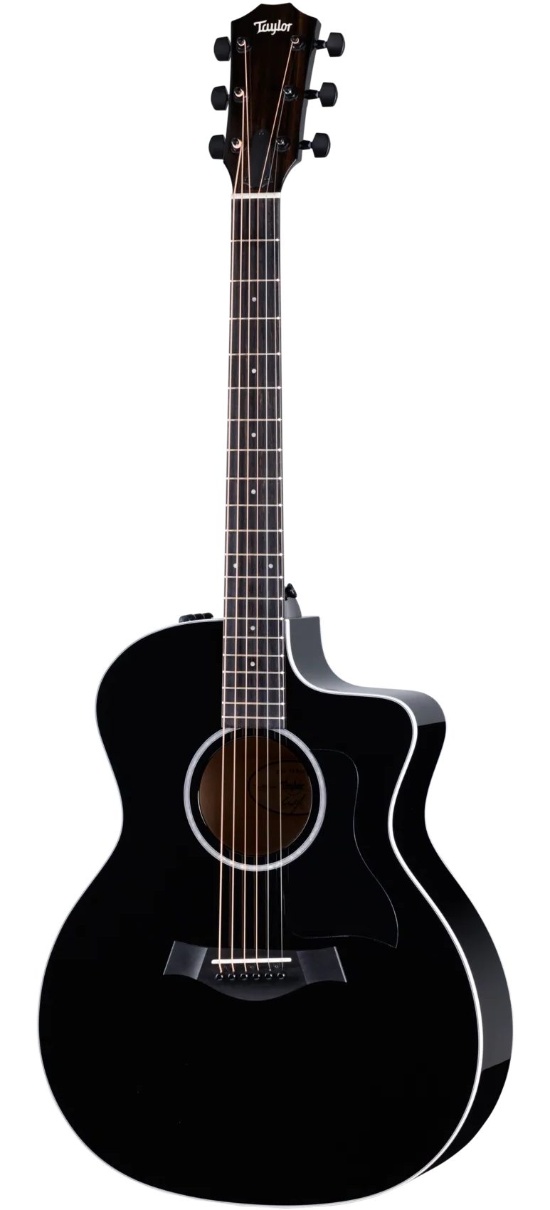 Taylor 214ce-BLK Plus left-handed acoustic guitar in Black