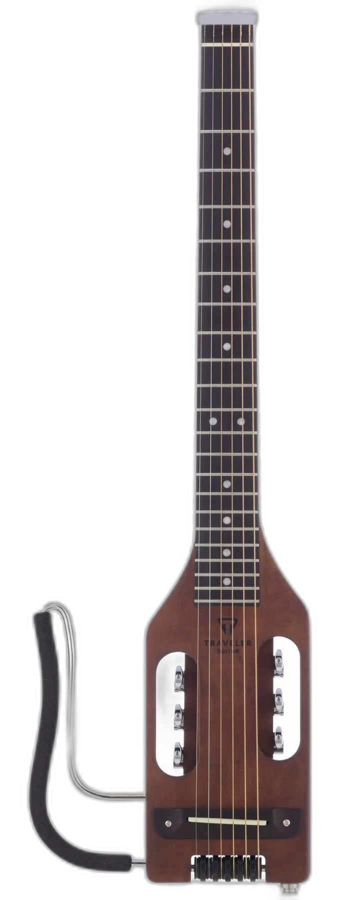 Traveler Guitar Ultra-Light Acoustic Left-Handed left-handed acoustic guitar in Antique Brown, front view