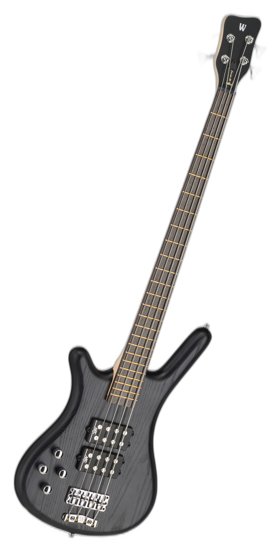 Warwick RockBass Corvette $$ Lefthand 4-String left-handed electric bass in Nirvana Black Transparent Satin